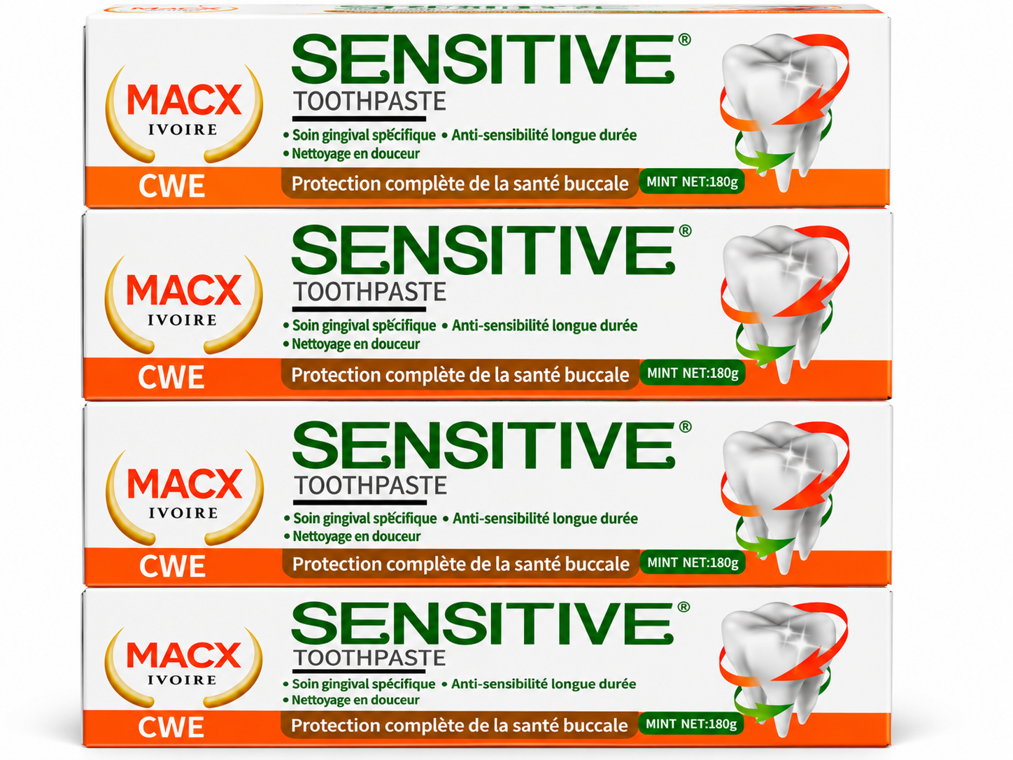 MACX IVOIRE – SENSITIVE TOOTHPASTE | Dentifrice Sensibilité | 5 000 frs l'UNITE